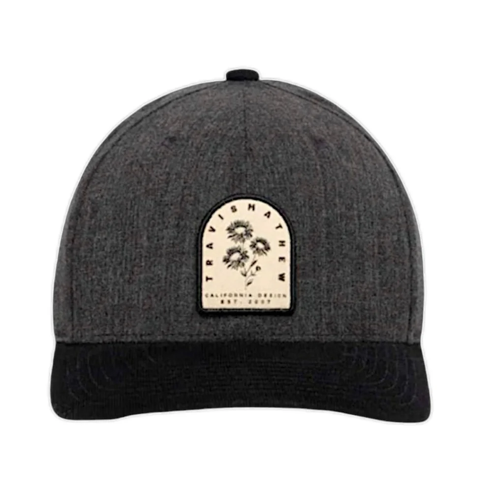 Travis Mathew Corduroy Bill‎ Nightjar Snapback Hat Heather Black Golf Cap